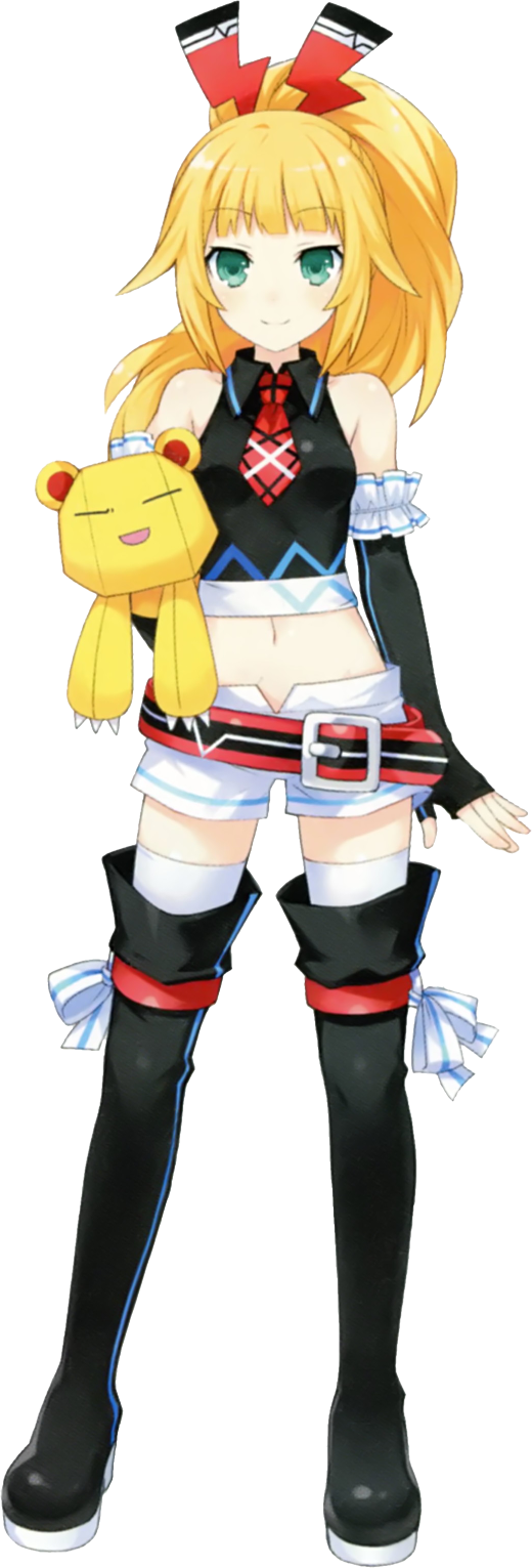 Download Dengekiko Image - Hyperdimension Neptunia U Dengekiko Noire (520x1531), Png Download