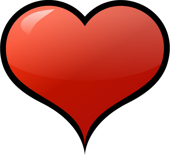 Coeur Rouge Simple Png - Heart Valentines Day (700x635), Png Download
