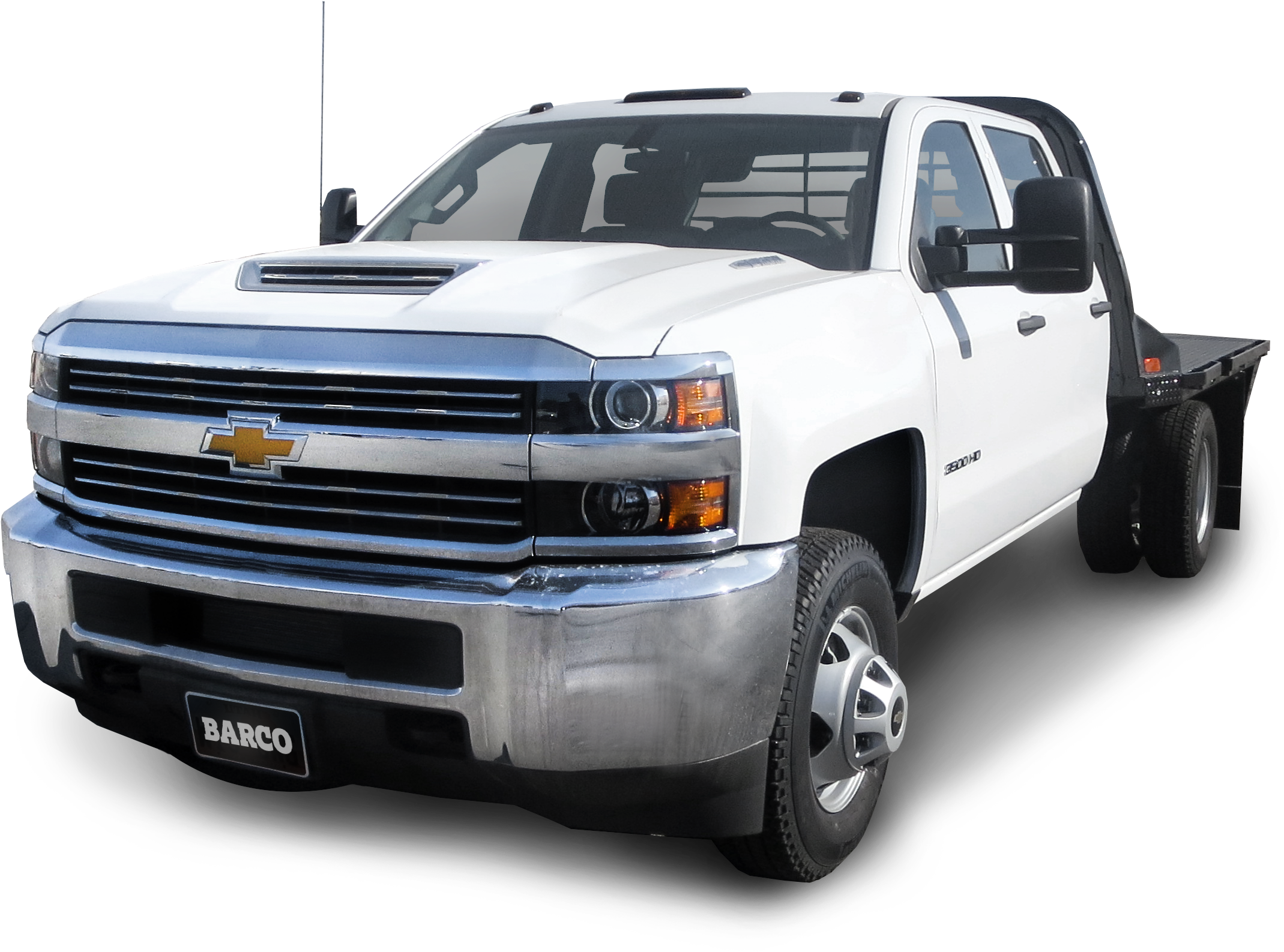 2019 Chevrolet Silverado 3500 Flatbed - Chevrolet (2361x1674), Png Download