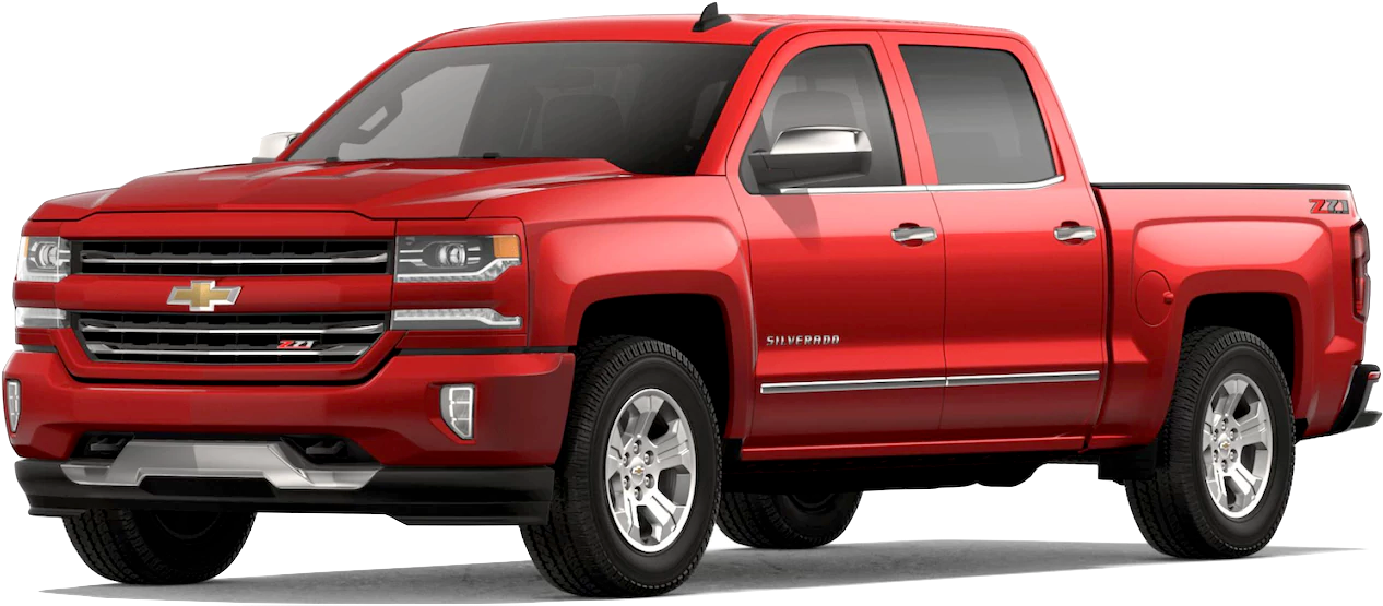 A Red 18 Chevy Silverado 18 Chevy Silverado 1500 2lt Crew Cab Png Full Size Png Download Seekpng