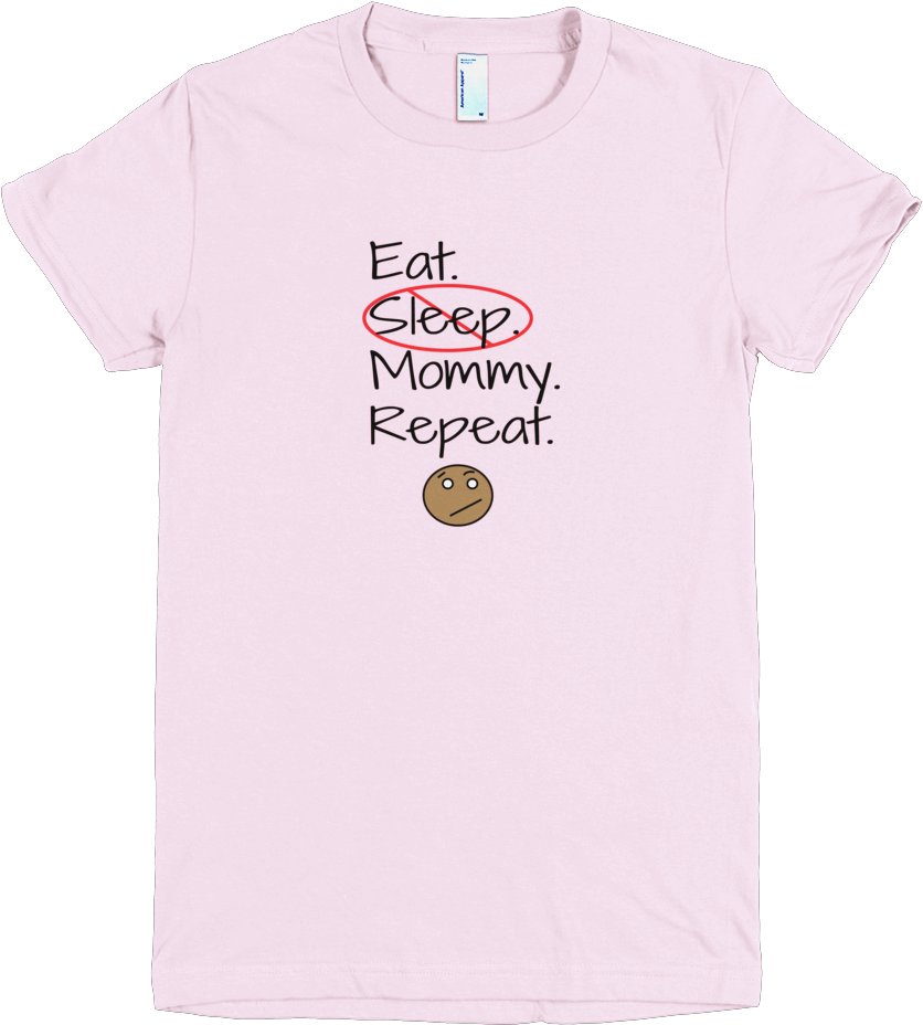 American Apparel Light Pink Flat Front Mockup - Boy And Bear Tshirt (1000x1000), Png Download