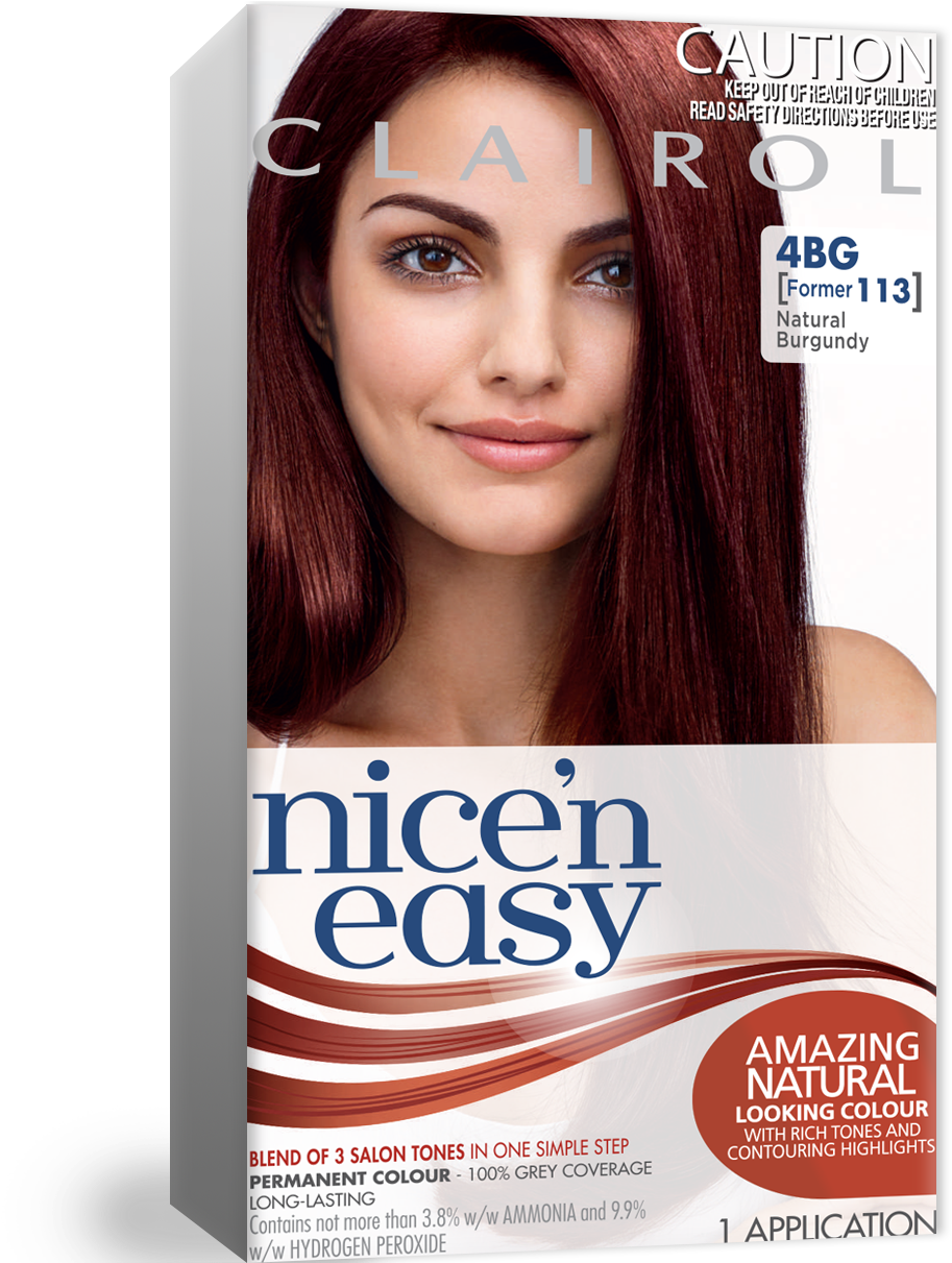 Permanent Red Hair Colour Pertaining To Best Burgundy - Nice N Easy (1210x1210), Png Download
