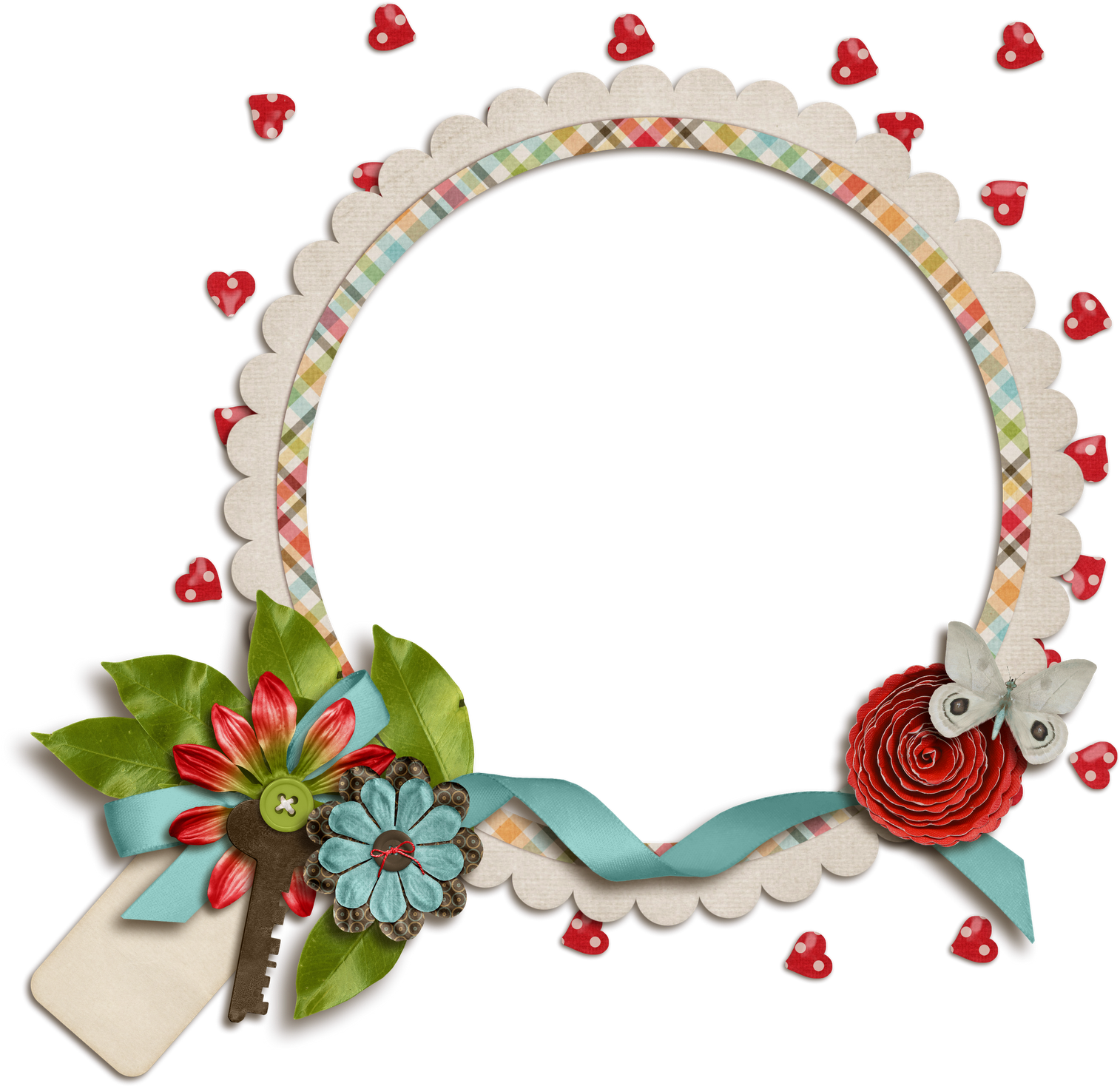 Moldura Redonda Para Foto - ดอก มะลิ รูป หัวใจ (1600x1504), Png Download