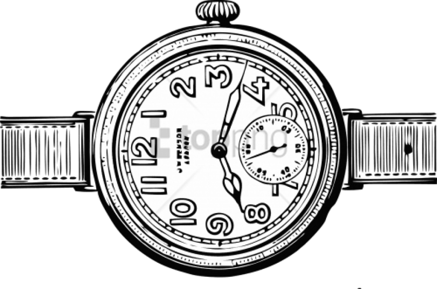 Free Png Vintage Watch Graphic Png Image With Transparent - Analog Watch (850x563), Png Download