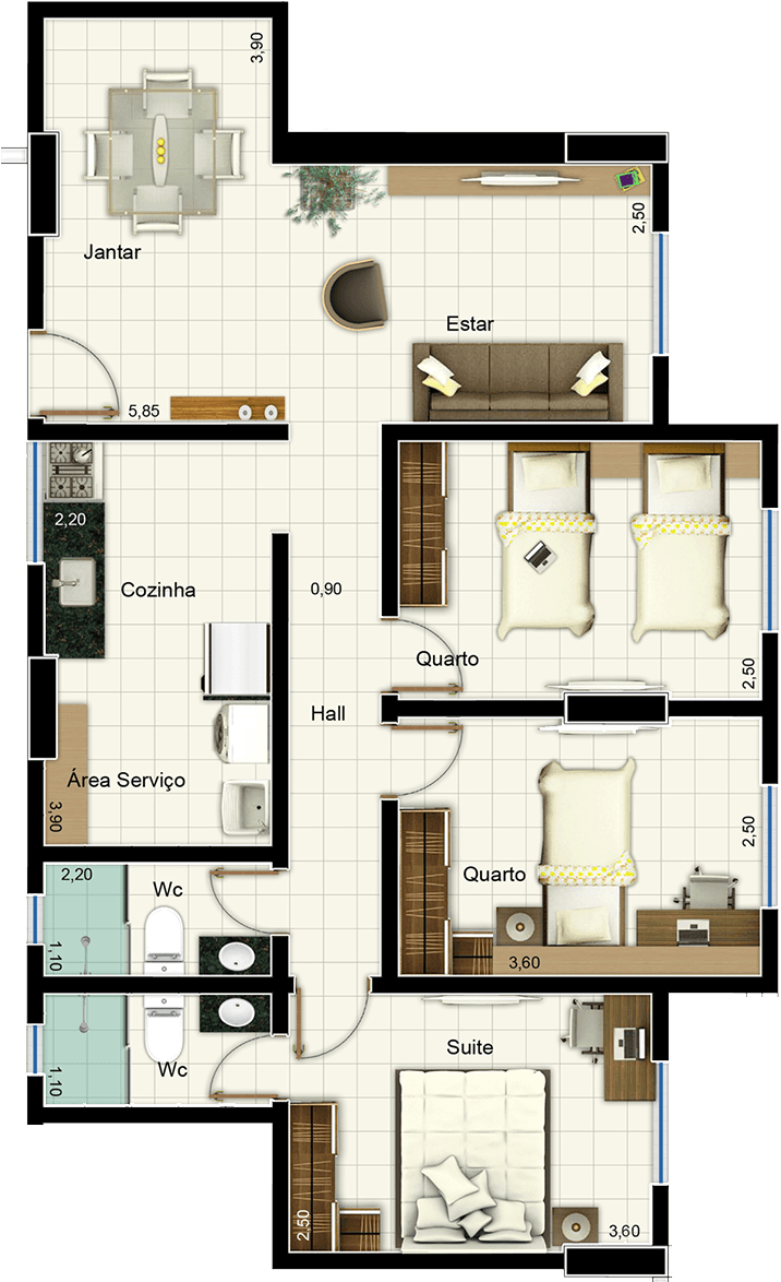 Floor Plan (1200x1200), Png Download