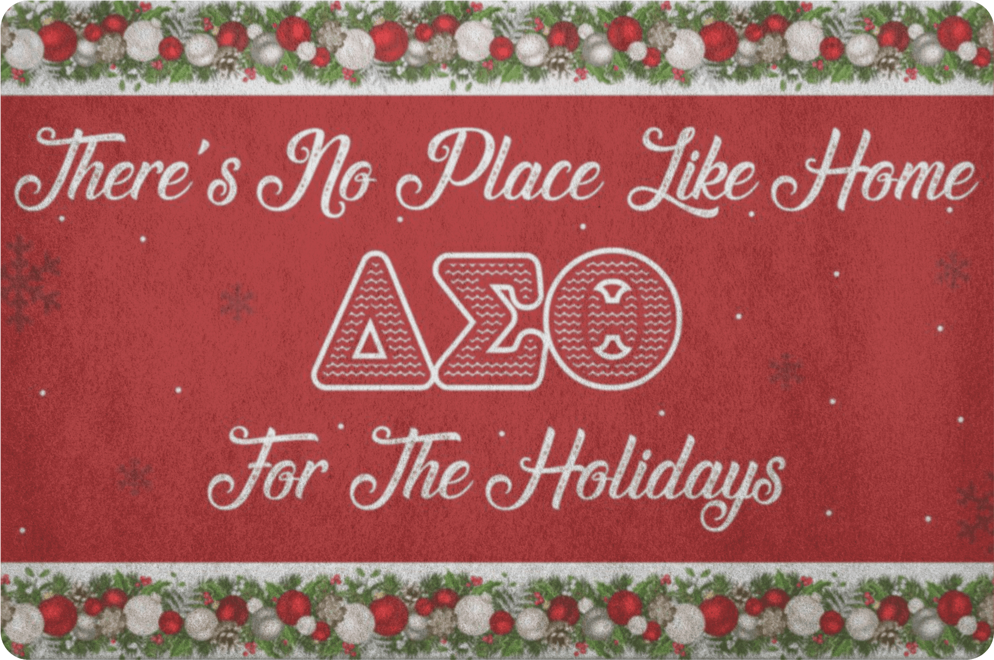 Delta Sigma Theta Christmas Door Matt - Label (2000x2000), Png Download