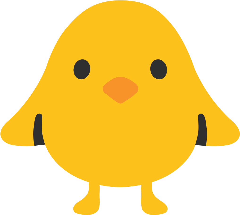 Baby Chick Emoji - Chick Emoji Google (1024x1024), Png Download