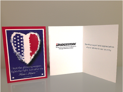 Valentines Day Cards Bridgestone Americans Veterans - Paper (1000x562), Png Download