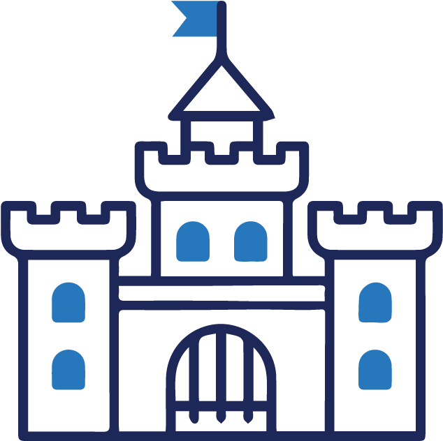 Castle - Simple Castle (650x650), Png Download