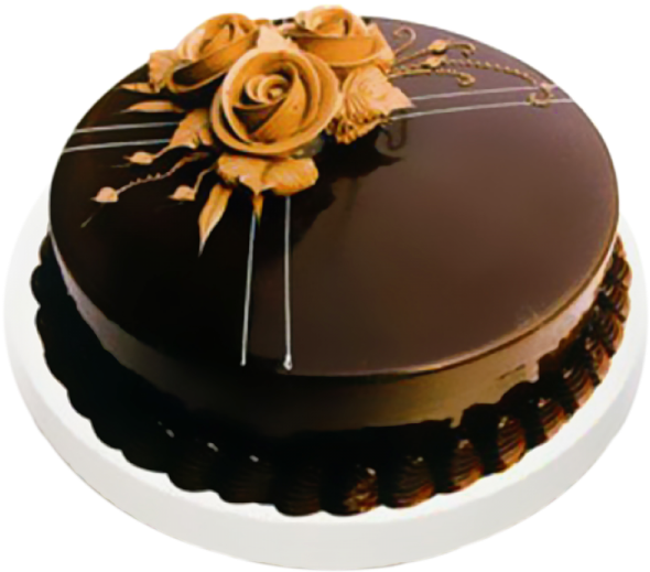 Tempting Chocolate Truffle - Chocolate Truffle Cream Cake (600x600), Png Download