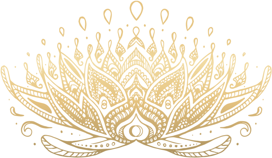 Lotus-gold - Indian Lotus Gold Png (1000x580), Png Download