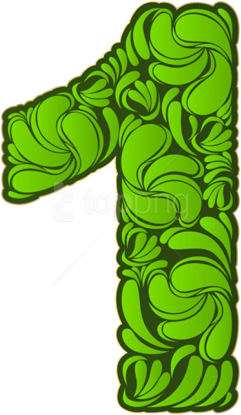 Download Number One Green Clipart Png Photo - Illustration (480x830), Png Download
