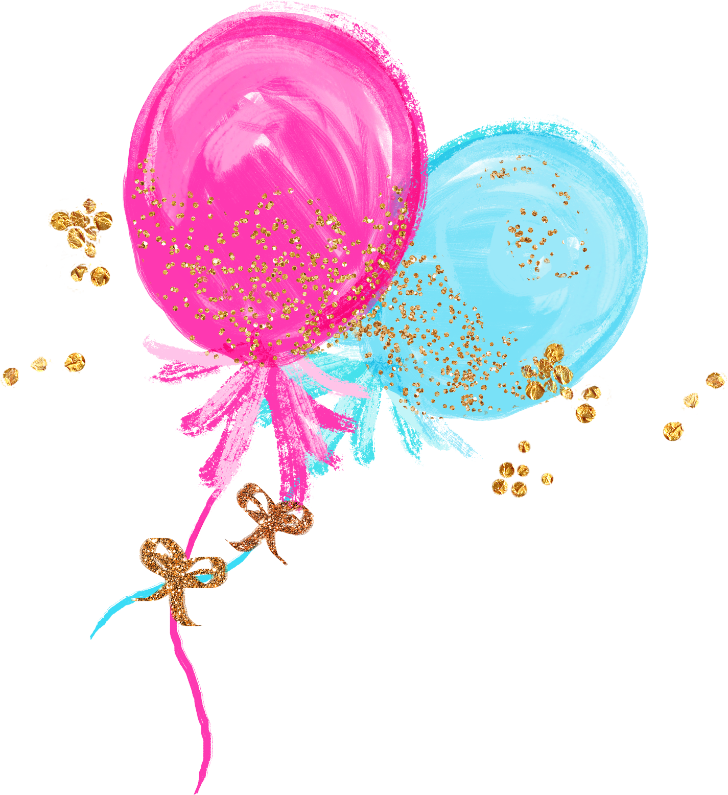 Gina's Balloon Decor - Illustration (1425x1556), Png Download