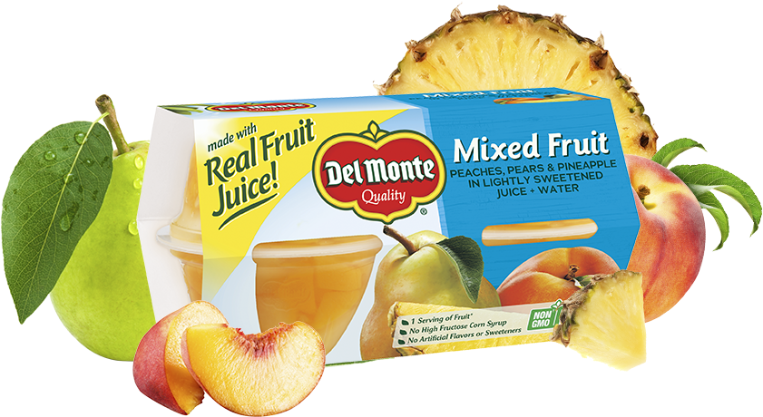 Fruit Cup Snacks - Monte (900x468), Png Download