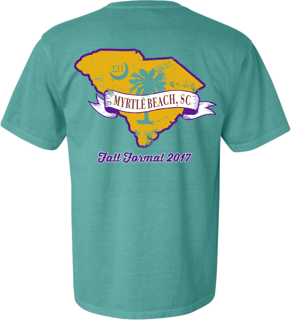 Sigmapi Sc State Shape Formal - Active Shirt (1000x1102), Png Download