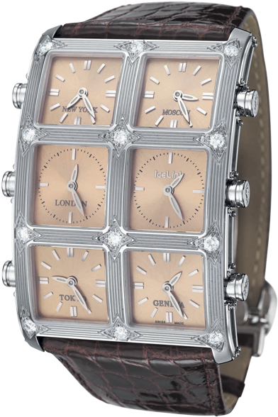 5ct 6 Time Zone - Ice Link (700x700), Png Download