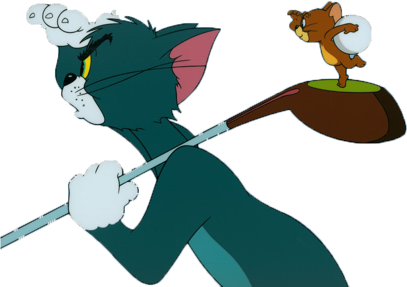 Tom&jerry2 - Hanna Barbera Characters Golf (864x596), Png Download