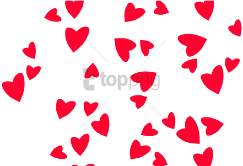 Free Png Mini Hearts Transparent Png Image With Transparent - Clip Art Valentine Day Heart (850x581), Png Download