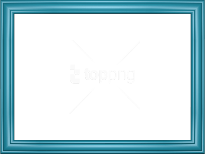 Free Png Blue Border Frame Png - Picture Frame (850x638), Png Download