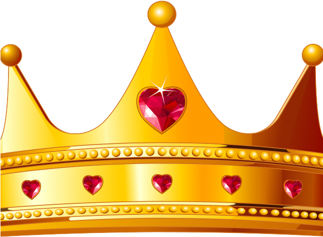Corona Clipart Png - Gold Queen Crown Vector (640x480), Png Download