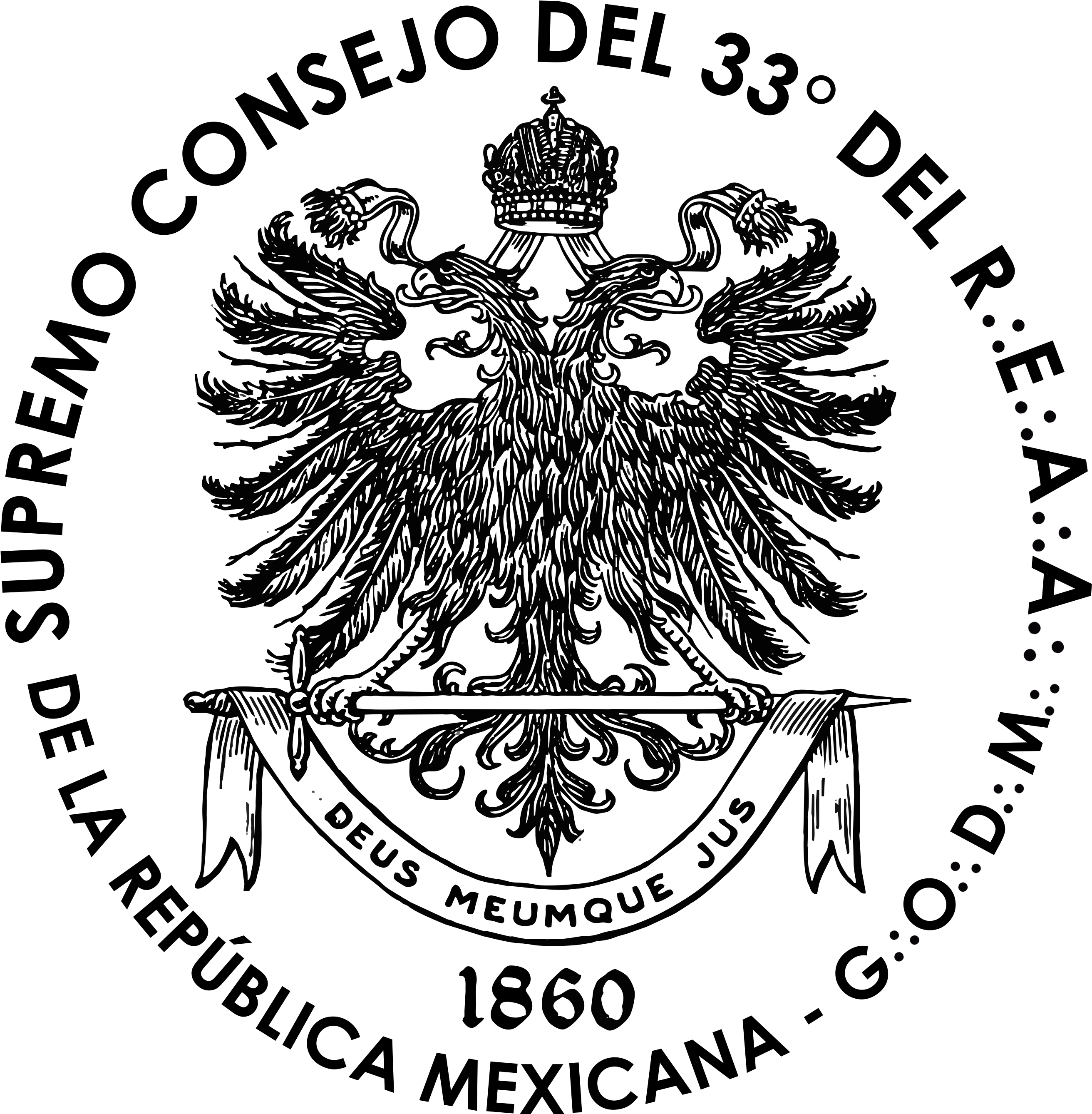 Escudo Supremo Consejo De Mexico - Ceprocamp (2974x3014), Png Download
