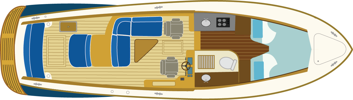 The Picnic Boat Is The Perfect Yacht For Trips To The - Classic Lobster Style Boats (1238x352), Png Download