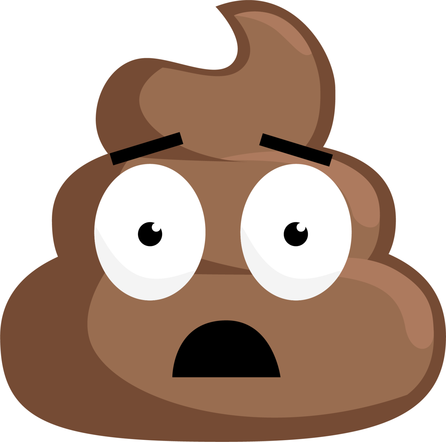 Poop Icon Png - Какашка Рисунок (1500x1488), Png Download