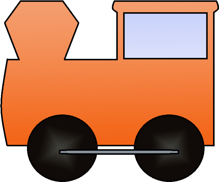 Download The Files Here - Orange Train Clipart (763x625), Png Download
