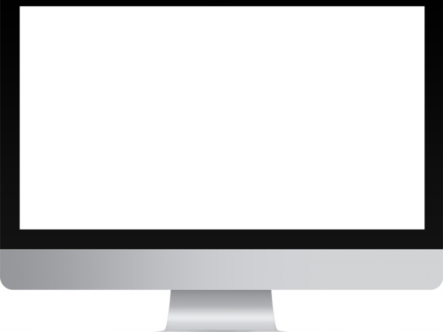 Display Clipart Apple Computer - Mac With White Background (640x480), Png Download