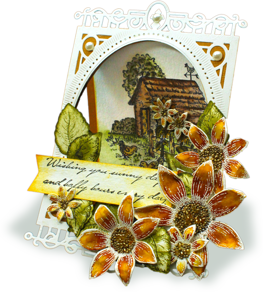 Beautiful New Classic Sunflower Collection From Heartfelt - Floral Design (540x600), Png Download