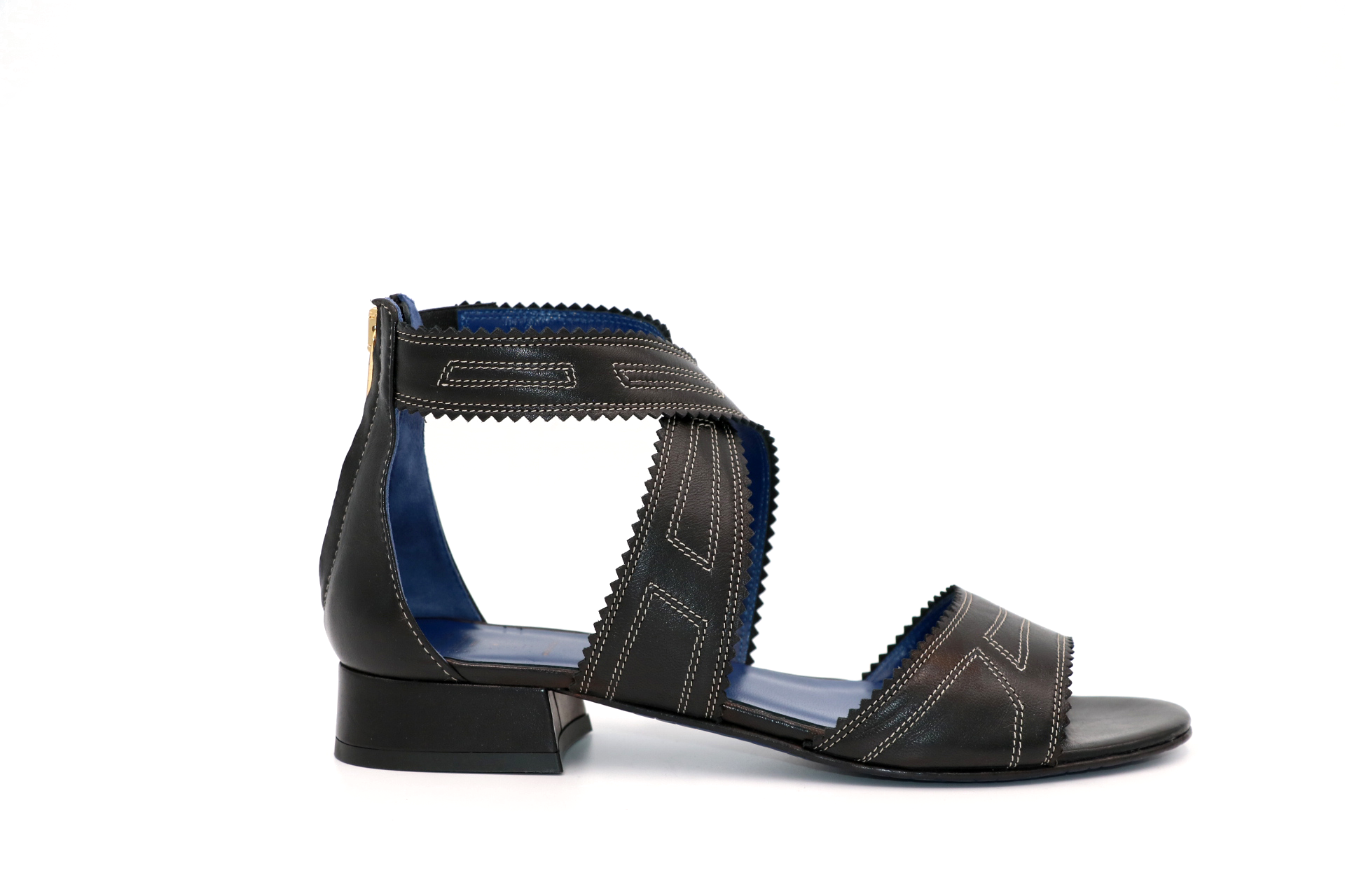 Sandalo Nero Con Incrocio Alla Caviglia - High Heels (1920x1280), Png Download