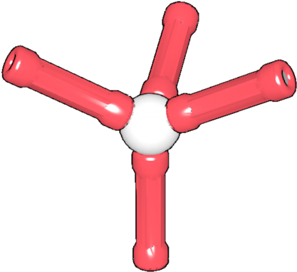 View In 3d View In 2d - Cross (1038x779), Png Download