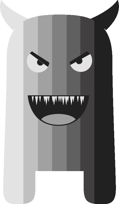 Input Gray-monster (468x800), Png Download