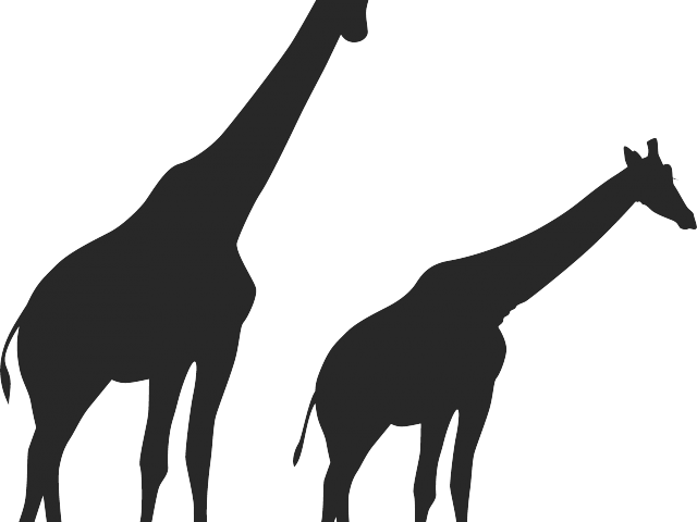Africa Clipart Giraffe - Transparent Giraffe Silhouette (640x480), Png Download