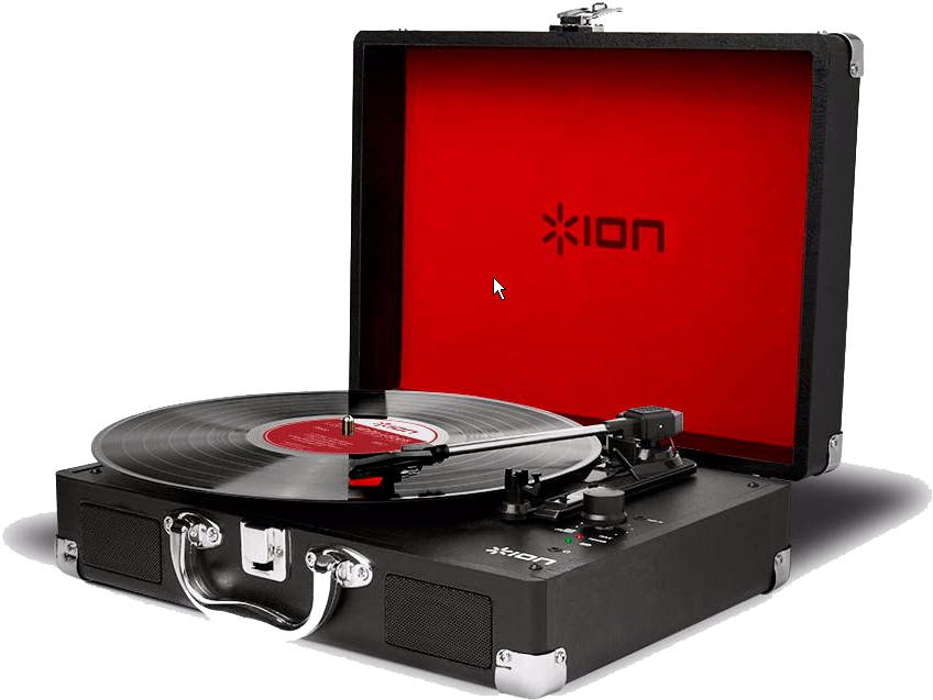 Ion Vinyl Motion Turntable - Suitcase Record Player Ion (864x660), Png Download