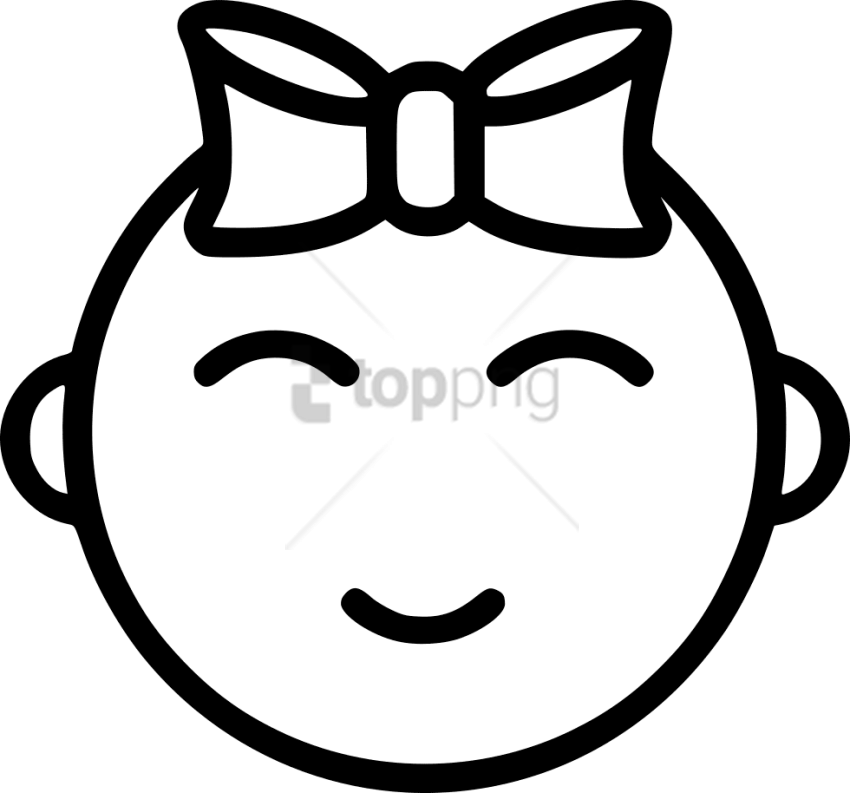 Free Png Icon Baby Girl Png Image With Transparent - Icon Baby Girl (850x793), Png Download