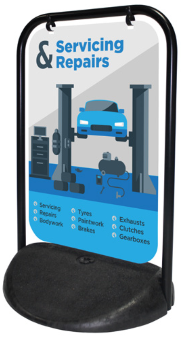 Swinger 2 Pavement Sign - Sandwich Board (966x1360), Png Download