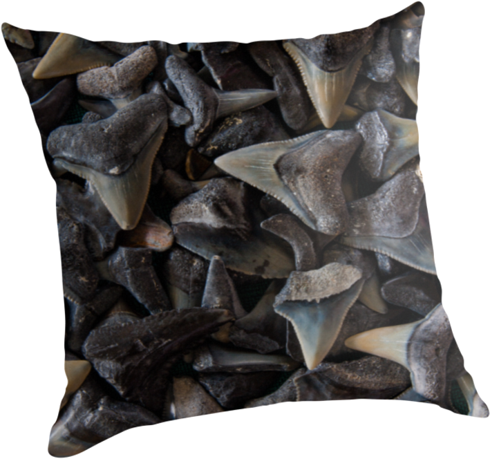 Sharks Teeth By Randysylvia - Cushion (875x875), Png Download