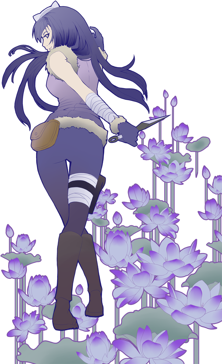 Hinata By Goldentigers - Sakura And Hinata Anbu (893x1256), Png Download