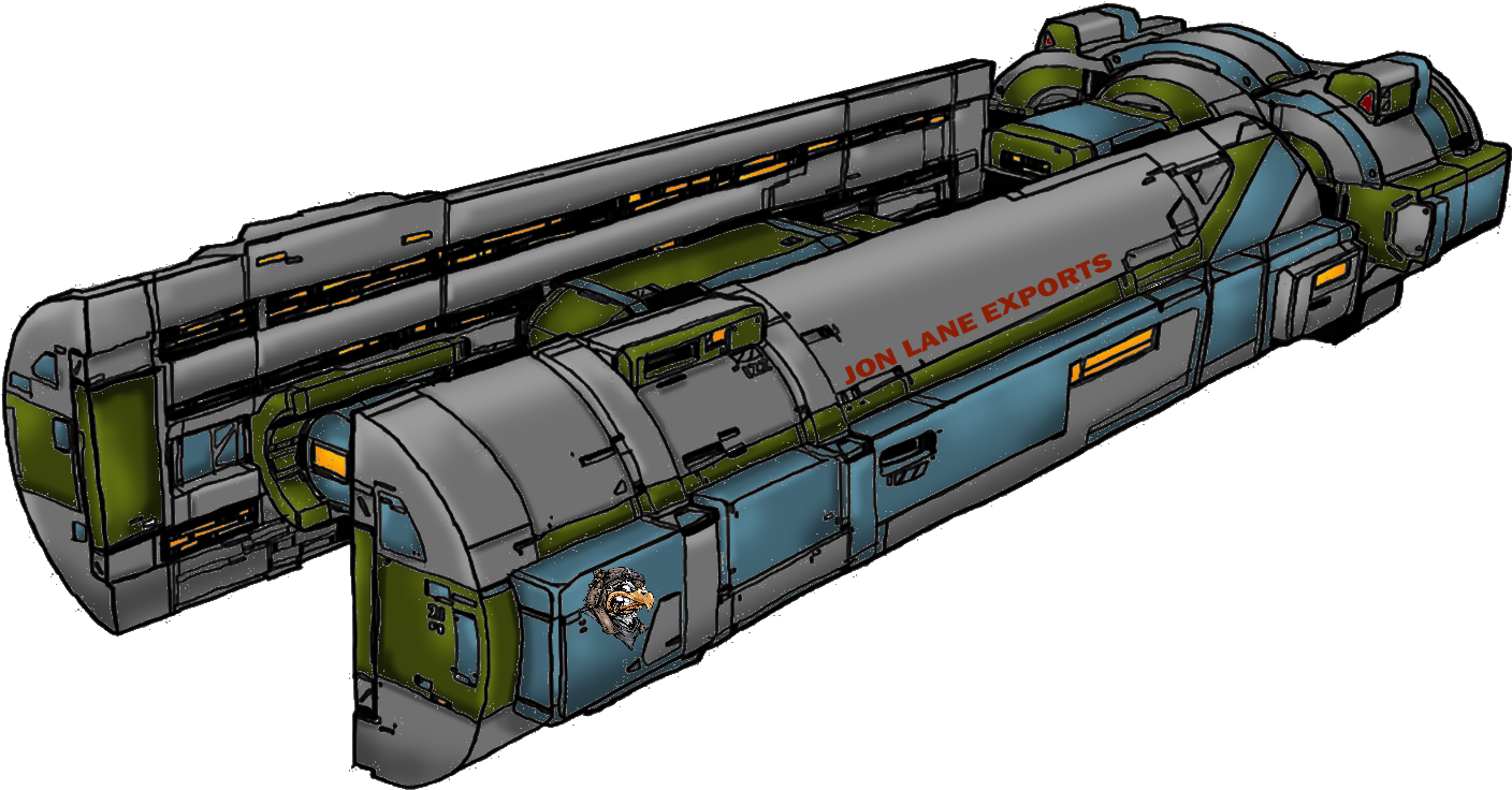 Cargo Ship, The Jon Lane - Railway (1701x868), Png Download