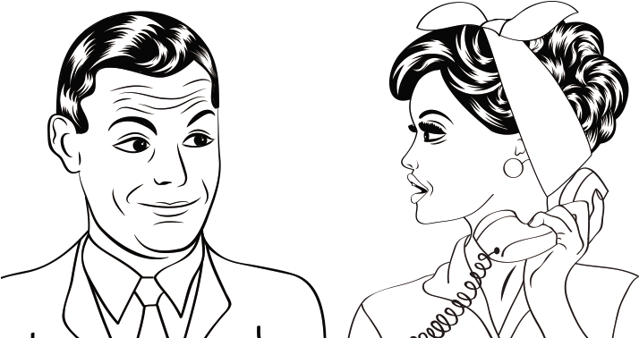 See The Film - Gossip Drawing (713x475), Png Download