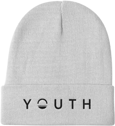 White Youth Beanie - White Beanie (600x600), Png Download