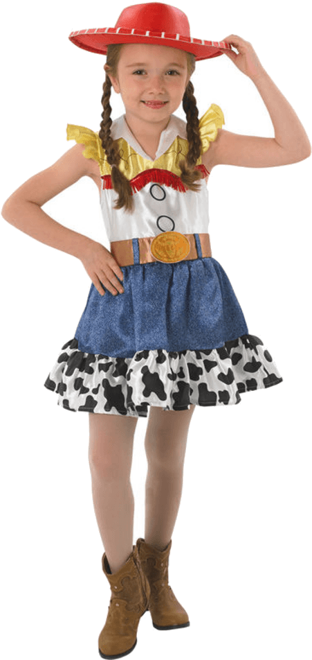 Child Toy Story Jessie Dress - Jessie From Toy Story Costume (600x951), Png Download