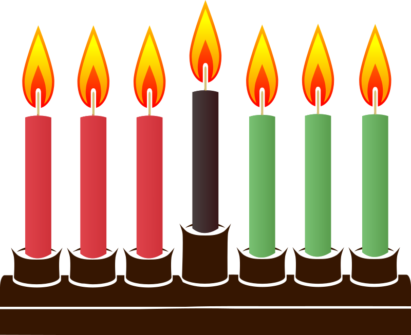 Basic Kwanzaa Kinara - Kwanzaa Kinara Clipart (800x653), Png Download
