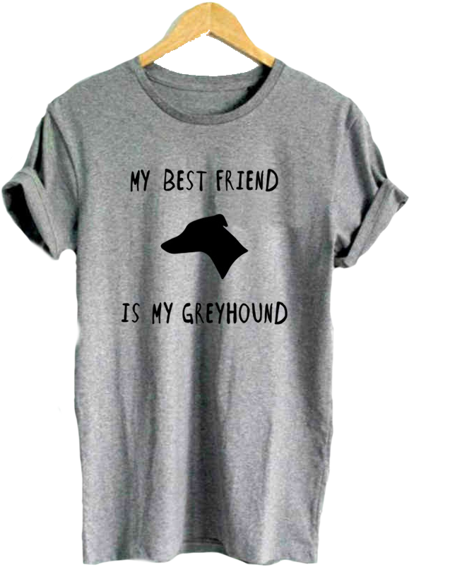 Greyhound Best Friend T-shirt In Grey - T Shirts Photographers Woman (790x853), Png Download