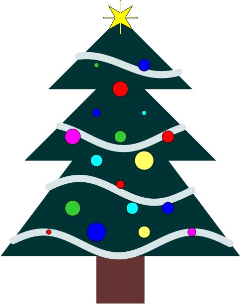 Christmas Tree (628x656), Png Download