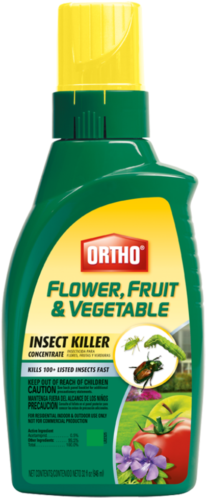 Ortho Flower, Fruit & Vegetable Insect Killer Concentrate - Ortho Flower Fruit And Vegetable Insect Killer (429x1000), Png Download