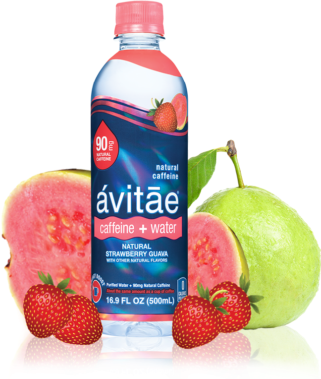 90mg Natural Caffeine - Strawberry (900x800), Png Download