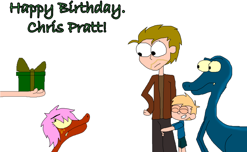 Happy Birthday Chris Pratt - Cartoon (1024x674), Png Download