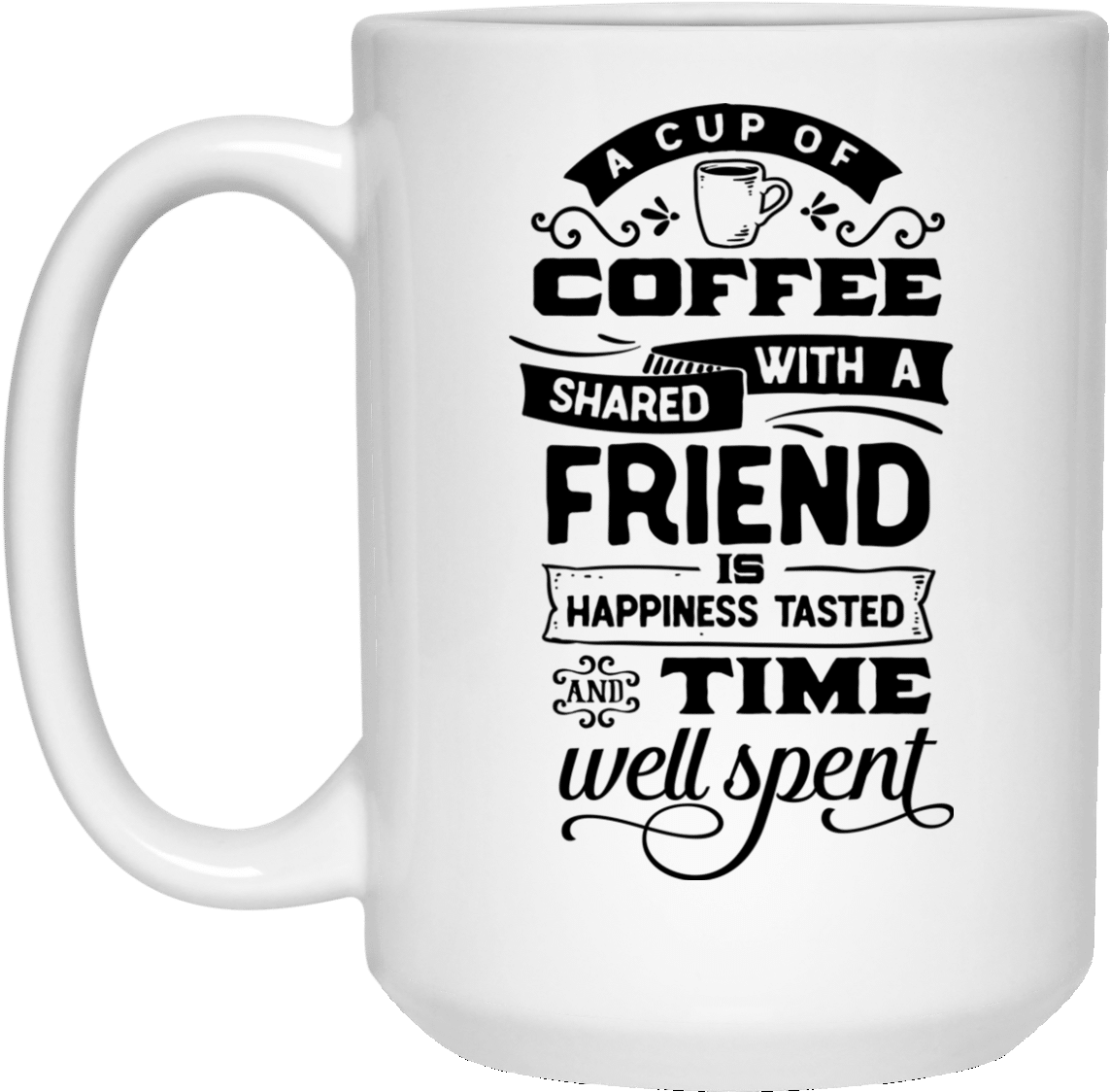 Coffee Quote Mug - Beer Stein (1155x1155), Png Download
